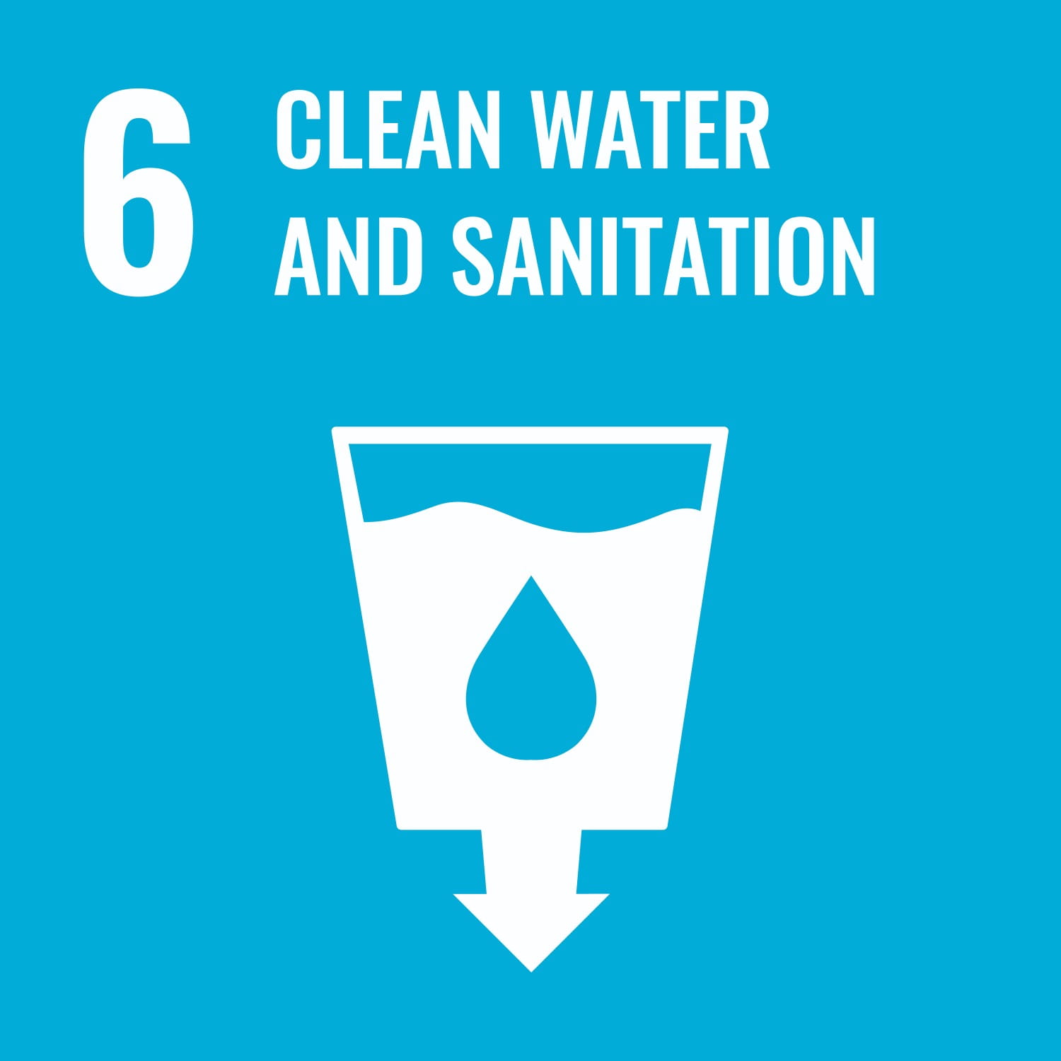 SDG 6 icon representing Clean Water and Sanitation