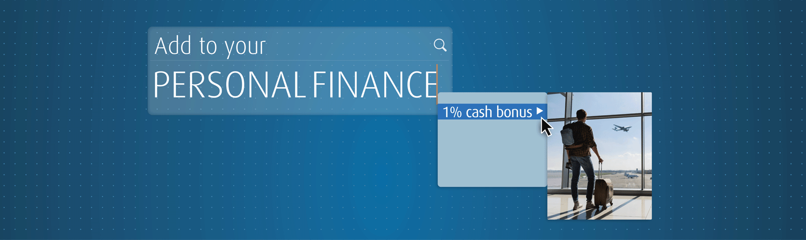 Banner promoting cash bonus campaign.