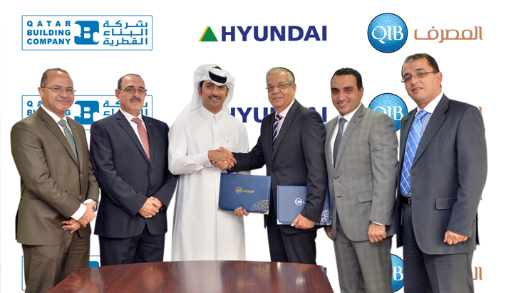 Photo announcing partnership with construction company.