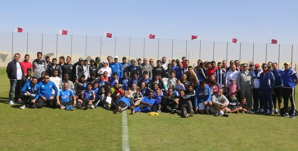 صورة جماعية التقطت خلال حدث اليوم الوطني للرياضة.