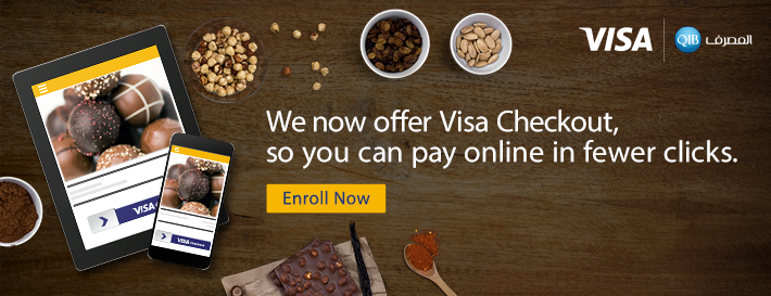 Banner explaining Visa Checkout payment feature.