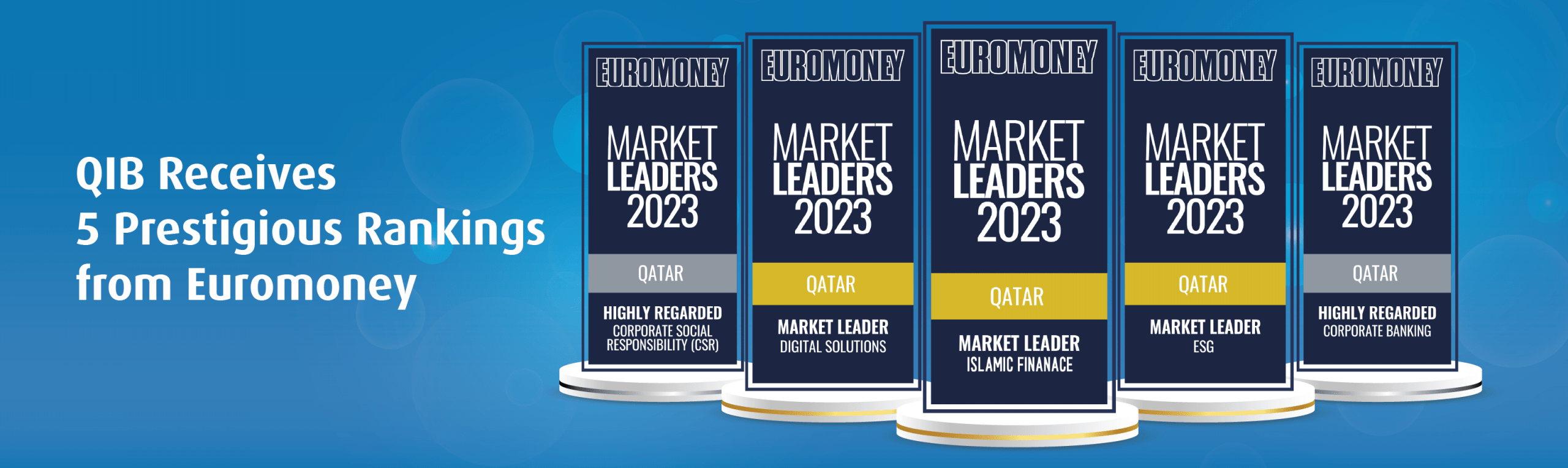 Home banner announcing Euromoney market leaders recognition