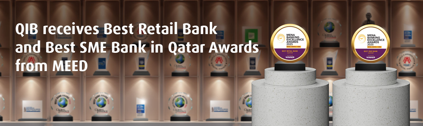 Home banner announcing retail and SME banking awards 2025