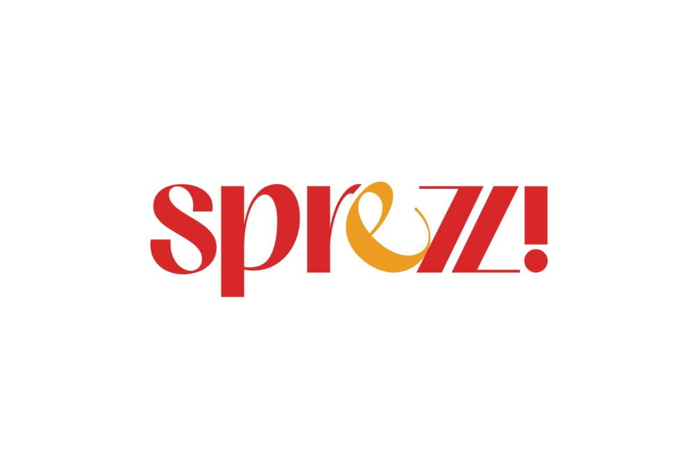 Restaurant logo showing Sprezzi name at Abesq Doha.
