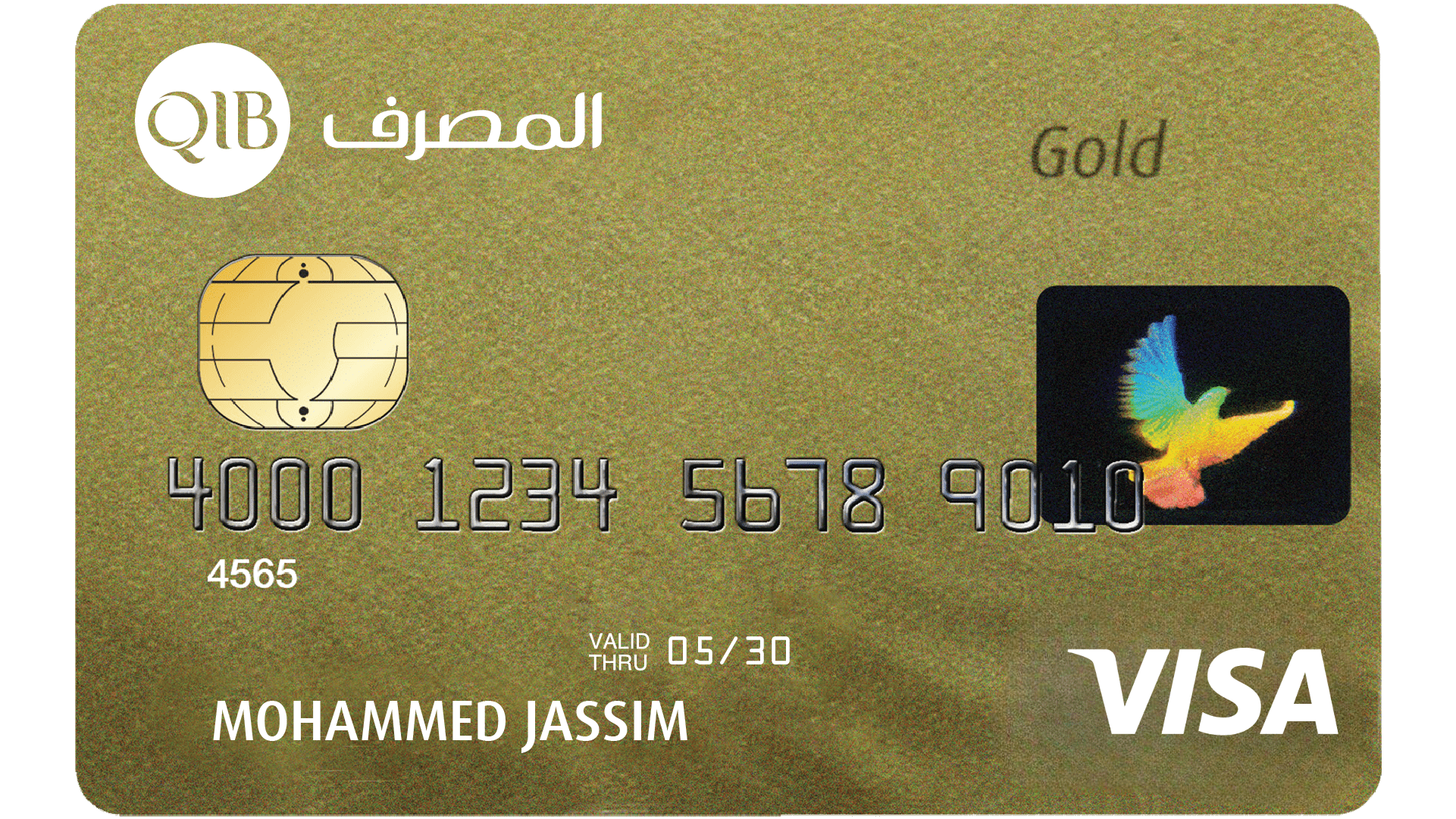 Image of visa gold card product variation.