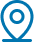 Icon showing pin with line representing mapped location