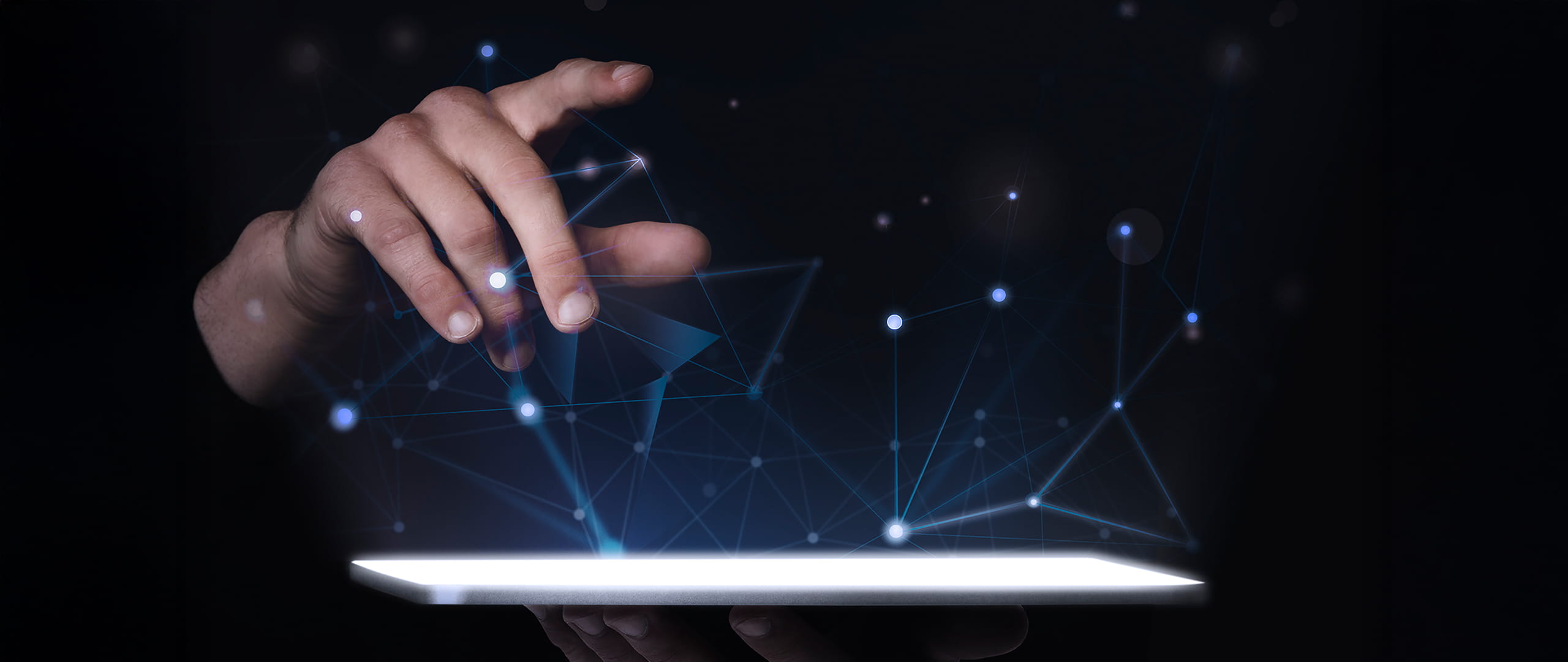 Banner promoting digital banking products