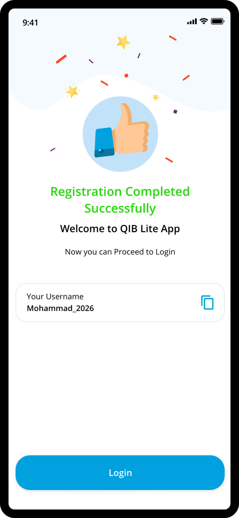 Simple & free registration