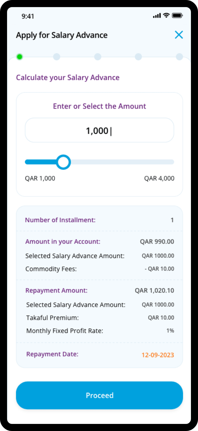 Salary advance