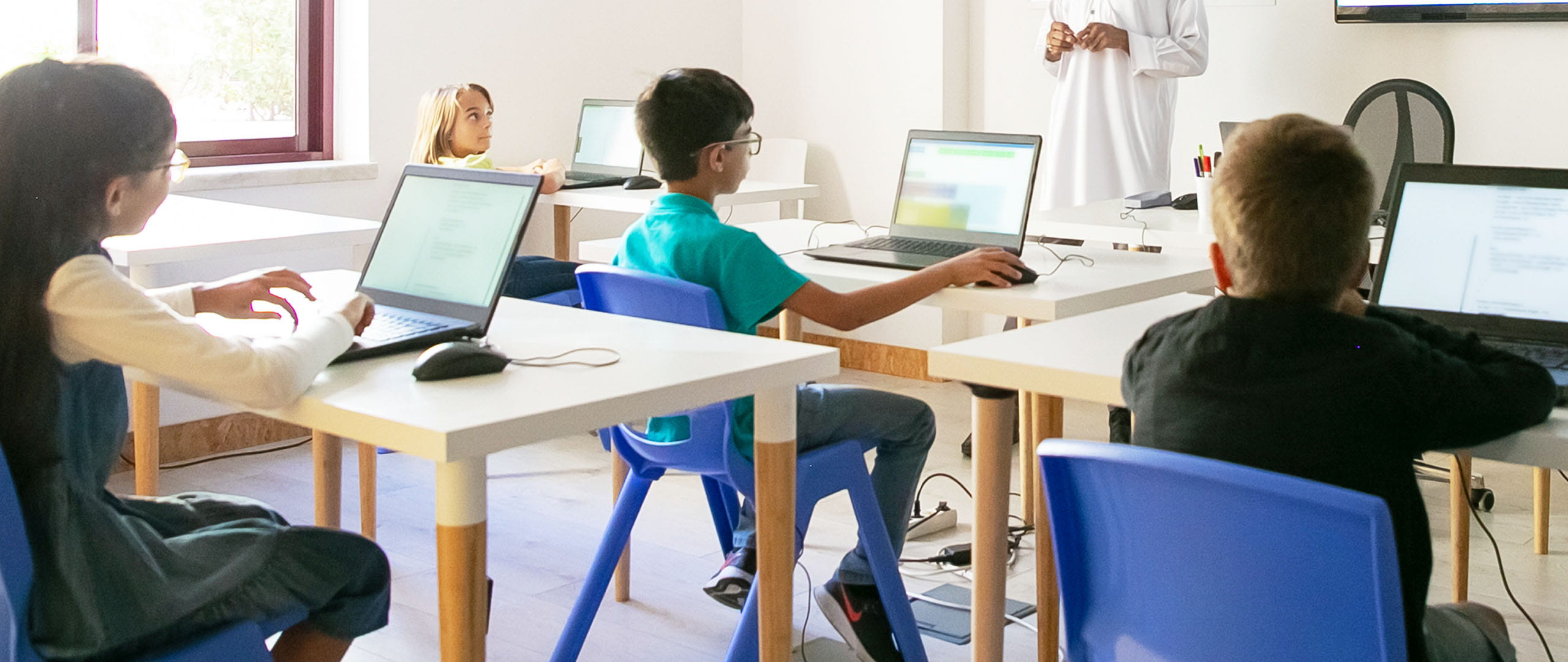 Banner promoting education savings plan product.