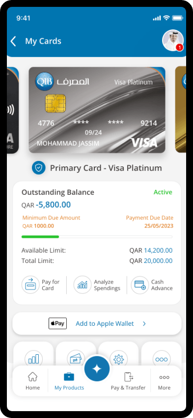 Step 2 - Digital Wallets - Add a new card to walletdd a new card to wallet