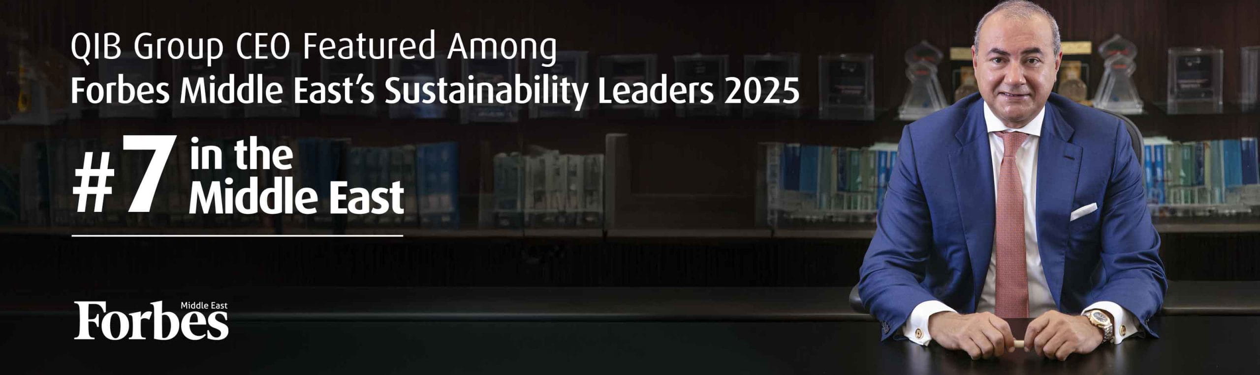 News highlight graphic referencing CEO recognition in sustainability ranking.